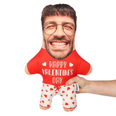 Happy Valentine's Day Face Pillow