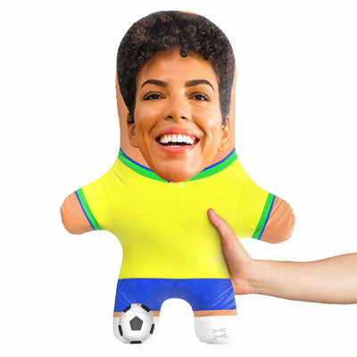 Brazil Soccer Face Pillow